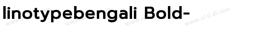 linotypebengali Bold字体转换